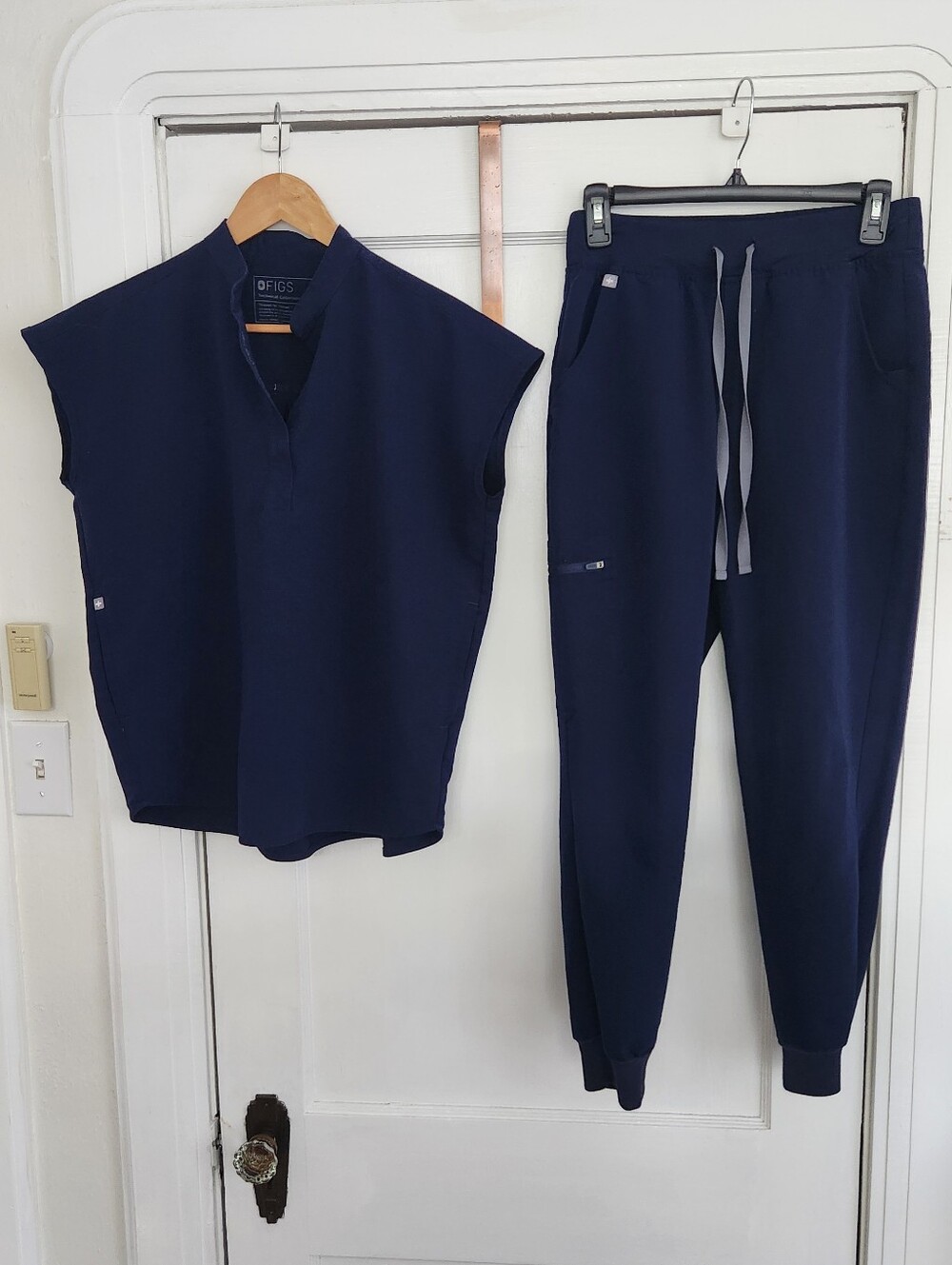 Figs Navy Set Rafaela Top Zamora Joggers